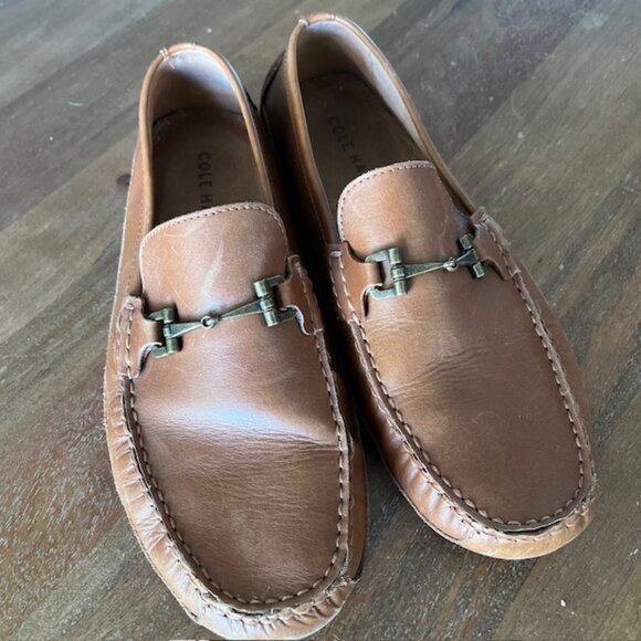 Cole Haan Grand OS‎ Men's Sz 10M Wyatt Driver C35784 Brown Loafer Shoes Slip On - Picture 1 of 10